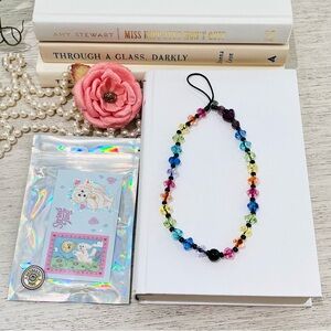 String ting London Multi-colors Cloud Sunrise Wristlet Phone Strap